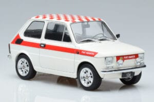 Fiat 126 Abarth Biały MCG 1:18 MCG18325 Metal — zdjęcie 4 z 6
