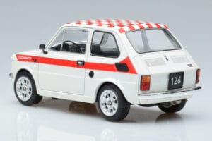 Fiat 126 Abarth Biały MCG 1:18 MCG18325 Metal — zdjęcie 5 z 6