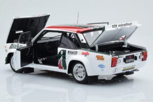 Fiat 131 Abarth Alitalia #2 W. Röhrl / C. Geistdörfer Rally Monte Carlo 1978 Kyosho 1:18 08376G Metal — zdjęcie 5 z 10