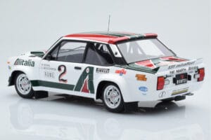 Fiat 131 Abarth Alitalia #2 W. Röhrl / C. Geistdörfer Rally Monte Carlo 1978 Kyosho 1:18 08376G Metal — zdjęcie 7 z 10