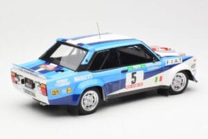 Fiat 131 Abarth #5 Team Fiat Works Rally Portugal 1980 Kyosho 1:18 08376A Metal — zdjęcie 3 z 8
