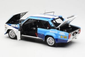 Fiat 131 Abarth #5 Team Fiat Works Rally Portugal 1980 Kyosho 1:18 08376A Metal — zdjęcie 5 z 8