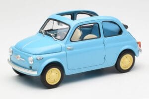 Fiat Nuova 500 Celeste Niebieski Kyosho 1:18 08966LB Metal