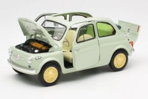 Fiat Nuova 500 Clear Zielony Kyosho 1:18 08966LG Metal — zdjęcie 2 z 8