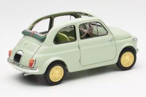 Fiat Nuova 500 Clear Zielony Kyosho 1:18 08966LG Metal — zdjęcie 3 z 8