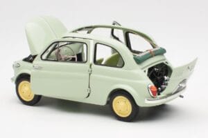 Fiat Nuova 500 Clear Zielony Kyosho 1:18 08966LG Metal — zdjęcie 5 z 8