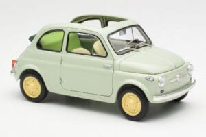Fiat Nuova 500 Clear Zielony Kyosho 1:18 08966LG Metal — zdjęcie 6 z 8