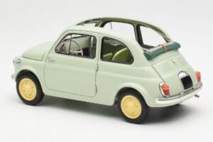 Fiat Nuova 500 Clear Zielony Kyosho 1:18 08966LG Metal — zdjęcie 7 z 8
