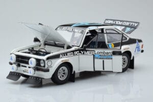 Ford Escort RS 1800 Allied Polymer #1 T. Makinen / H. Liddon Winner RAC Rally 1975 Minichamps 1:18 100758401 Metal — zdjęcie 2 z 8
