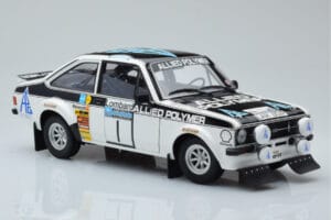Ford Escort RS 1800 Allied Polymer #1 T. Makinen / H. Liddon Winner RAC Rally 1975 Minichamps 1:18 100758401 Metal — zdjęcie 6 z 8