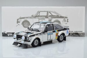 Ford Escort RS 1800 Allied Polymer #1 T. Makinen / H. Liddon Winner RAC Rally 1975 Minichamps 1:18 100758401 Metal — zdjęcie 8 z 8