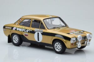 Ford Escort Mk1 RS1600 Night Version #1 R. Clark / J. Porter Rally Wales 1972 IXO 1:18 18RMC100 Metal — zdjęcie 4 z 6