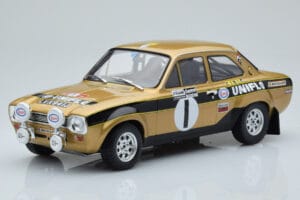 Ford Escort Mk1 RS1600 Night Version #1 R. Clark / J. Porter Rally Wales 1972 IXO 1:18 18RMC100 Metal