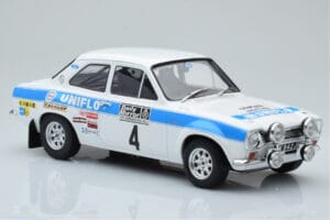 Ford Escort Mk1 RS1600 Night Version #4 R. Clark / T. Mason RAC Rally 1972 IXO 1:18 18RMC101 Metal — zdjęcie 4 z 6