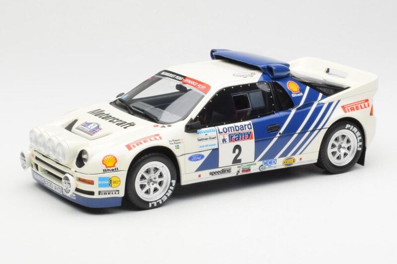 Ford RS200 Gr.B #2 S. Blomqvist / B. Berglund Lombard RAC Rally 1986 Otto 1:18 OT679 Żywica