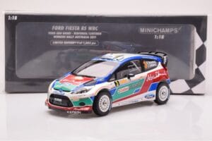 Ford Fiesta RS WRC Ford Abu Dhabi #3 M. Hirvonen / J. Lehtinen Winner Rally Australia 2011 Minichamps 1:18 151110803 Metal — zdjęcie 6 z 6