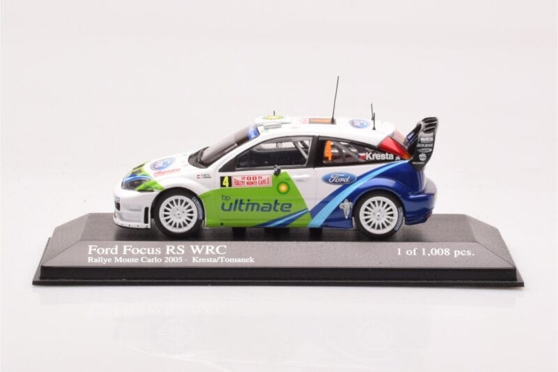 Ford Focus RS WRC #4 R. Kresta / J. Tomanek Rally Monte Carlo 2005 Minichamps 1:43 400058404 Metal