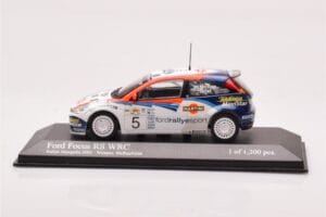 Ford Focus RS WRC #5 C. McRae / N. Grist Rally Acropolis Winner 2002 Minichamps 1:43 430028905 Metal