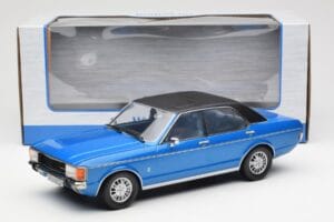 Ford Granada Mk1 Metaliczny Niebieski Matowy Czarny MCG 1:18 MCG18394 Metal — zdjęcie 6 z 6
