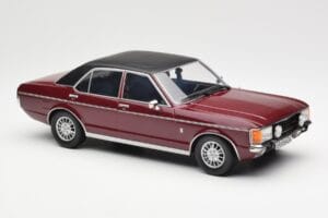Ford Granada Mk1 Metaliczny Ciemny Czerwony Matowy Czarny MCG 1:18 MCG18393 Metal — zdjęcie 4 z 6