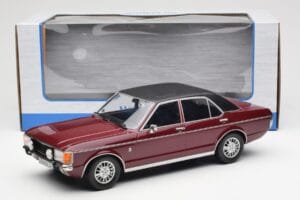 Ford Granada Mk1 Metaliczny Ciemny Czerwony Matowy Czarny MCG 1:18 MCG18393 Metal — zdjęcie 6 z 6
