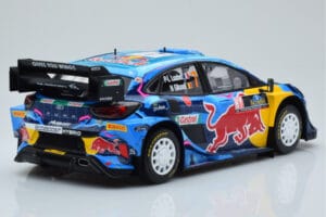 Ford Puma Rally1 WRC #7 P-L. Loubet / N. Gilsoul Rally Sweden 2023 IXO 1:18 18RMC154B Metal — zdjęcie 2 z 6