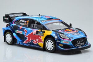 Ford Puma Rally1 WRC #7 P-L. Loubet / N. Gilsoul Rally Sweden 2023 IXO 1:18 18RMC154B Metal — zdjęcie 4 z 6