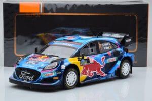 Ford Puma Rally1 WRC #7 P-L. Loubet / N. Gilsoul Rally Sweden 2023 IXO 1:18 18RMC154B Metal — zdjęcie 6 z 6