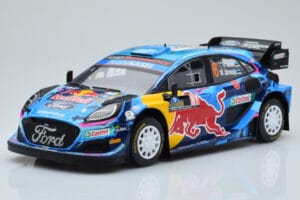 Ford Puma Rally1 WRC #8 O. Tanak / M. Jarveoja Winner Rally Sweden 2023 IXO 1:18 18RMC154A Metal
