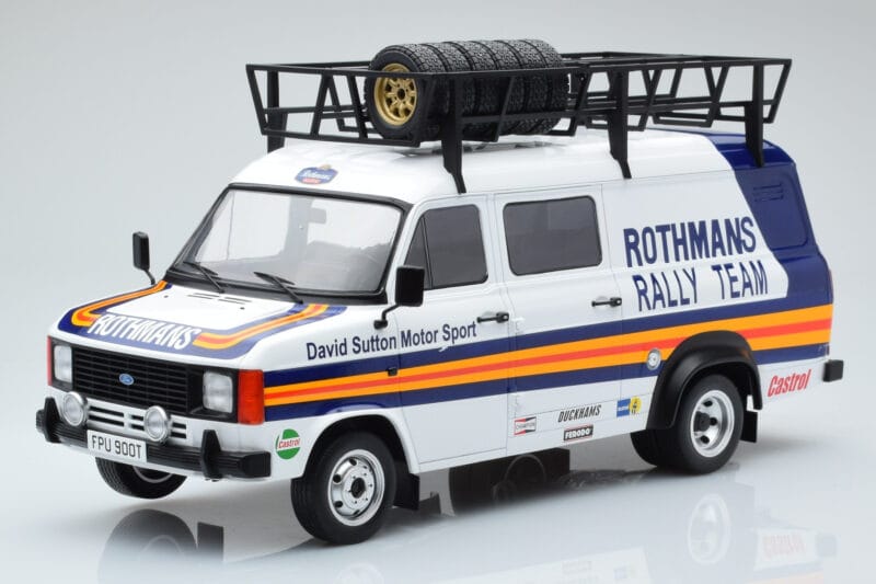 Ford Transit Mk2 Van Team Rothmans Rally Assistance IXO 1:18 18RMC057XE Metal