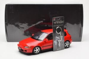 Honda Civic EG6 VTEC Czerwony LCD 1:18 LCD18018-RE Metal — zdjęcie 11 z 11