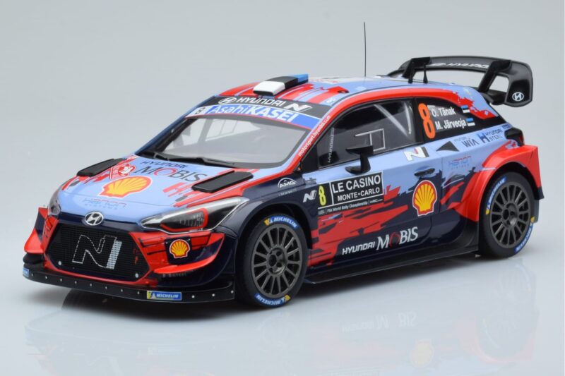 Hyundai i20 Coupe WRC #8 O. Tanak / M. Jarveoja Rally Monte Carlo 2020 IXO 1:18 18RMC067C Metal