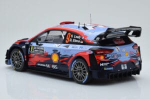 Hyundai i20 Coupe WRC #9 S. Loeb / I. Galmiche Rally Monte Carlo 2020 IXO 1:18 18RMC067B Metal — zdjęcie 5 z 6