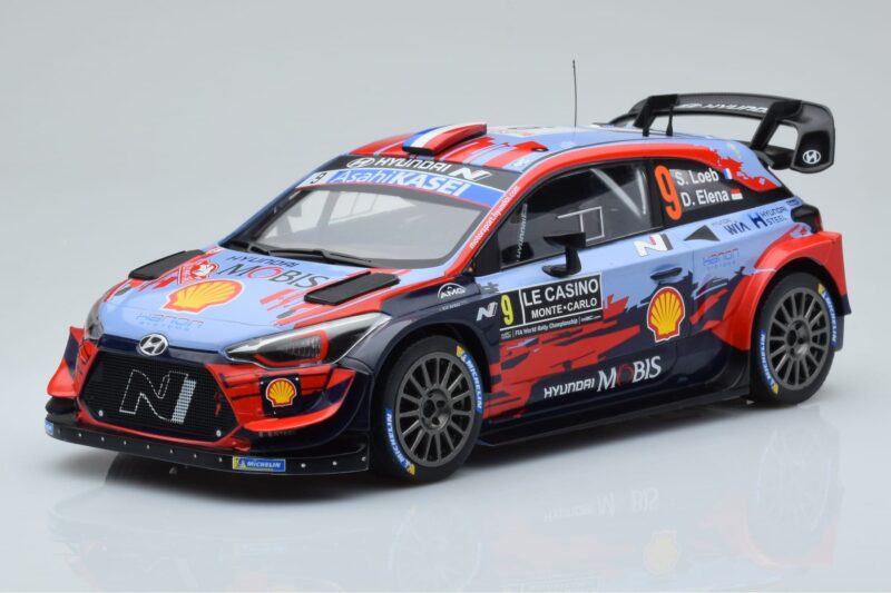 Hyundai i20 Coupe WRC #9 S. Loeb / I. Galmiche Rally Monte Carlo 2020 IXO 1:18 18RMC067B Metal