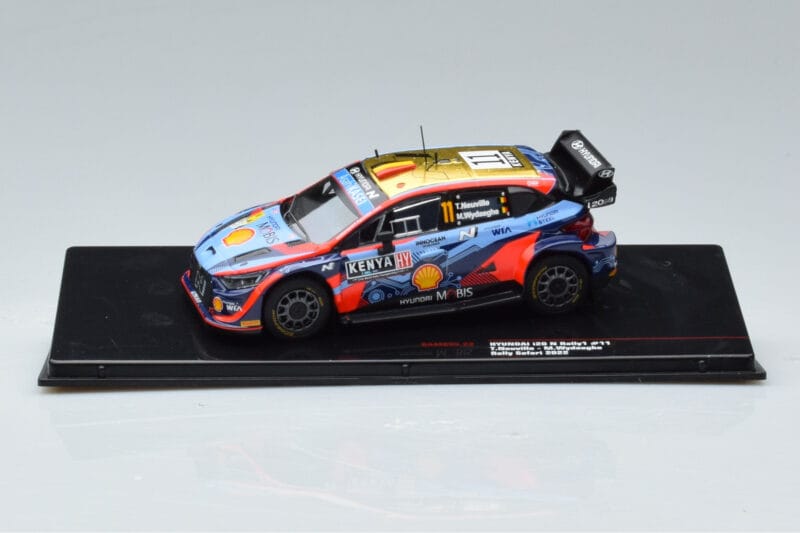 Hyundai i20 N Rally1 #11 T. Neuville / M. Wydaeghe Safari Rally Kenya 2022 IXO 1:43 RAM855 Metal