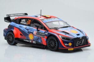 Hyundai i20 N Rally1 #11 T. Neuville / M. Wydaeghe Rally Monte Carlo 2022 IXO 1:18 18RMC112 Metal — zdjęcie 4 z 6