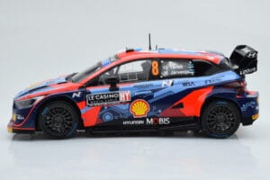 Hyundai i20 N Rally1 #8 O. Tanak / M. Jarveoja Rally Monte Carlo 2022 IXO 1:18 18RMC113 Metal — zdjęcie 3 z 6