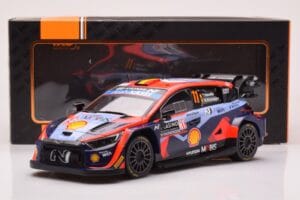 Hyundai i20 N Rally1 #11 T. Neuville / M. Wydaeghe Rally Monte Carlo 2023 IXO 1:18 18RMC153A Metal — zdjęcie 6 z 6