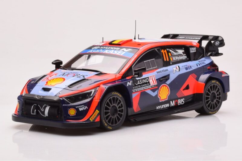 Hyundai i20 N Rally1 #11 T. Neuville / M. Wydaeghe Rally Monte Carlo 2023 IXO 1:18 18RMC153A Metal