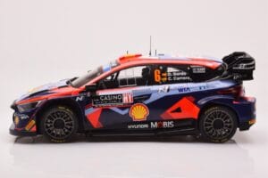 Hyundai i20 N Rally1 #6 D. Sordo / C. Carrera Rally Monte Carlo 2023 IXO 1:18 18RMC153B Metal — zdjęcie 3 z 6