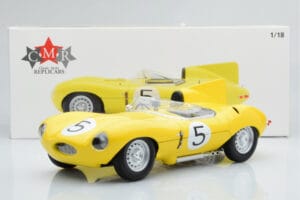 Jaguar D-Type #5 Ecurie Nationale Belge 24 Hours of Le Mans 1956 CMR 1:18 CMR143 Metal — zdjęcie 6 z 6