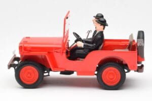 Jeep Willys Tintin 2 Figurki UT Models 1:18 180150000 Metal — zdjęcie 3 z 6