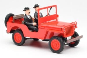 Jeep Willys Tintin 2 Figurki UT Models 1:18 180150000 Metal — zdjęcie 4 z 6