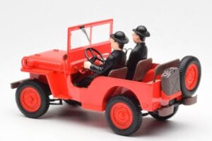 Jeep Willys Tintin 2 Figurki UT Models 1:18 180150000 Metal — zdjęcie 5 z 6
