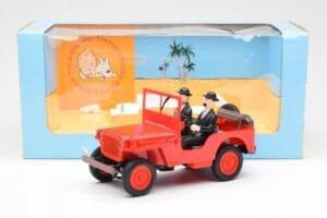 Jeep Willys Tintin 2 Figurki UT Models 1:18 180150000 Metal — zdjęcie 6 z 6
