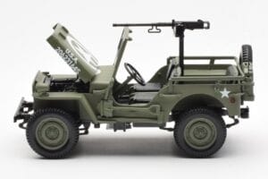 Jeep Willys MB US Army D-Day 1944 Norev 1:18 189016 Metal — zdjęcie 6 z 10