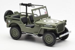 Jeep Willys MB US Army D-Day 1944 Norev 1:18 189016 Metal — zdjęcie 8 z 10