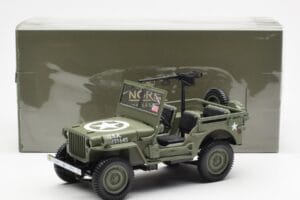 Jeep Willys MB US Army D-Day 1944 Norev 1:18 189016 Metal — zdjęcie 10 z 10