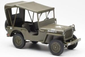 Jeep Willys Z Plandeką UT Models 1:18 180149002 Metal — zdjęcie 4 z 6