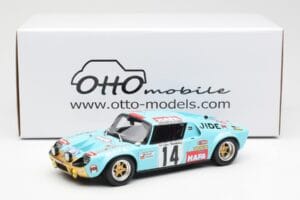 Jide 1600S Gr.4 #14 J. Ragnotti / Jaubert Criterium des Cevennes 1972 Otto 1:18 OT287 Żywica — zdjęcie 6 z 6